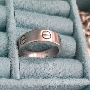 CARTIER LOVE RING 18K WHITE GOLD WIDE BAND sz 53